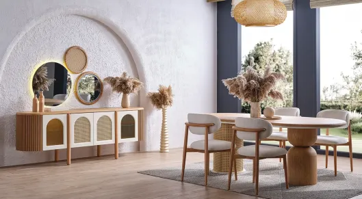 Product img 2, Begonvil Bohem Yemek Odası Takımı